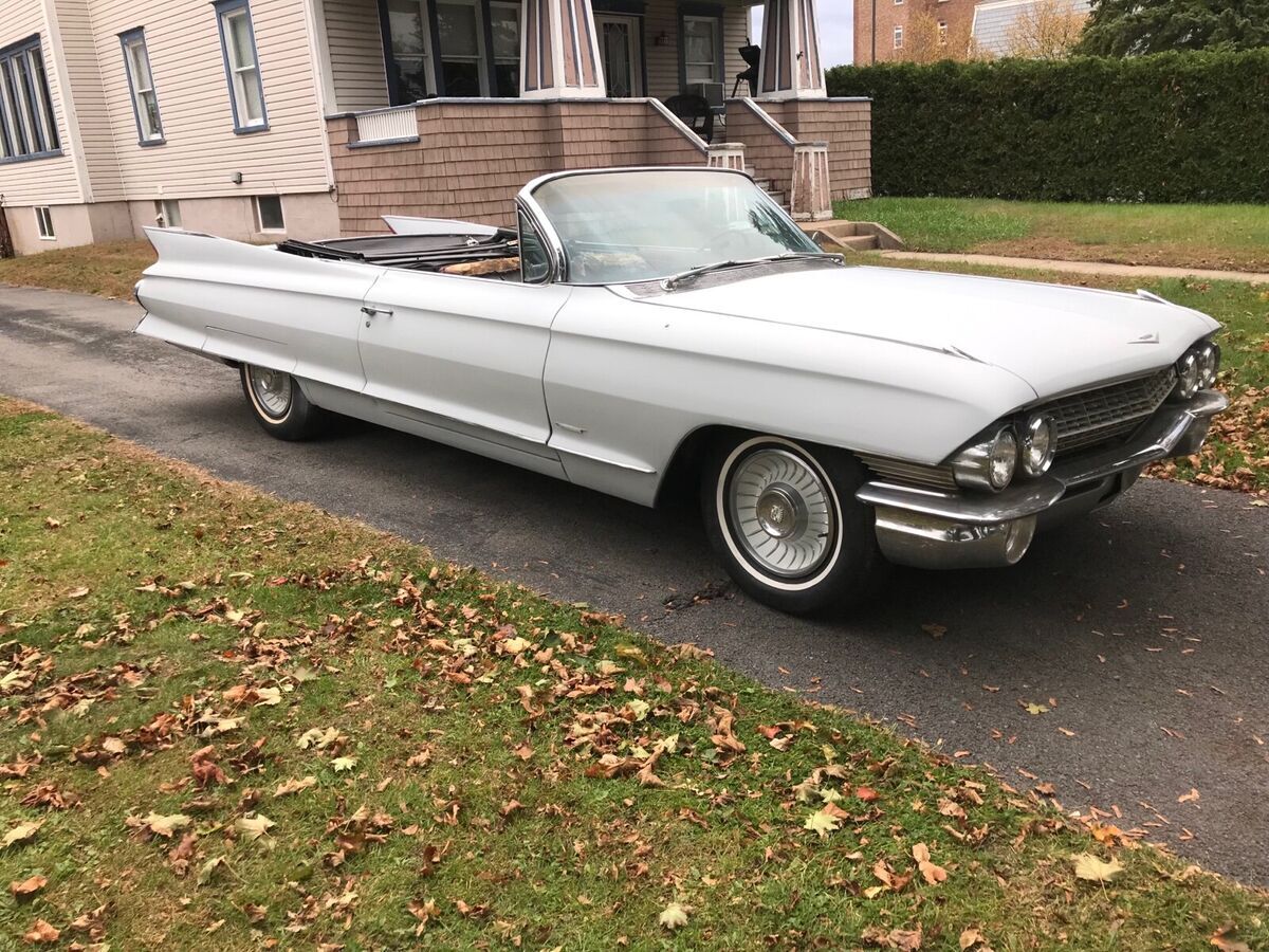 1961 cadillac 62 convertible convertible grey rwd automatic
