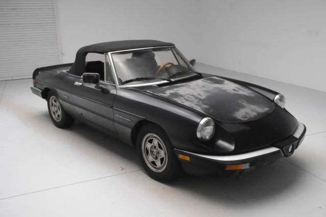 1986 alfa romeo spider, no reserve! wireless bluetooth radio!