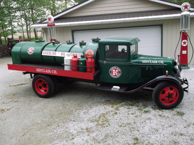 1933 ford model bb truck, sinclair oil delivery tanker,pickups, body off (nice)