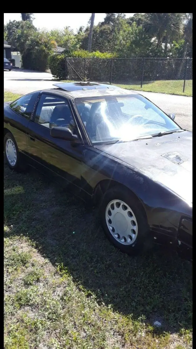 1991 nissan 240sx hatchback black rwd manual base