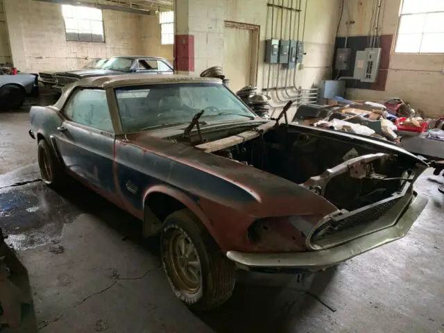 1969 mustang convertible black jade