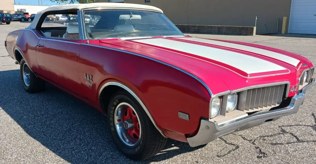 1969 olds cutlass 442 convertible 61k miles bucket seats well optioned driver!!!