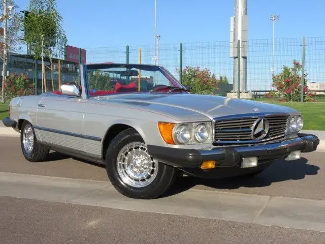 1978 mercedes 450sl roadster, two tops, 4.5l v8, polished wheels, michelins
