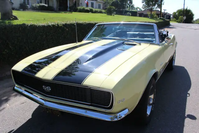 1967 chevy camaro convertible rs/ss big block 396 4 speed cali car 1968 1969