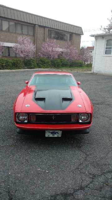 1973 red ford mustang mach 1