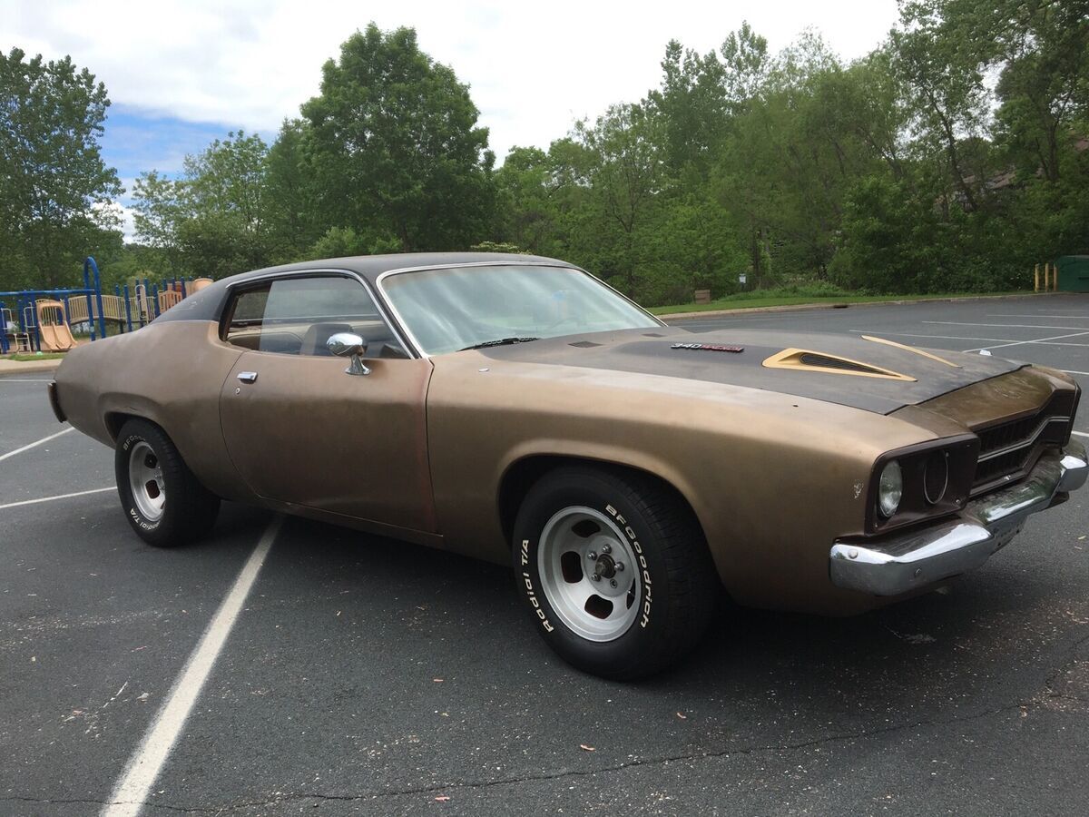 1973 plymouth road runner brown rwd manual