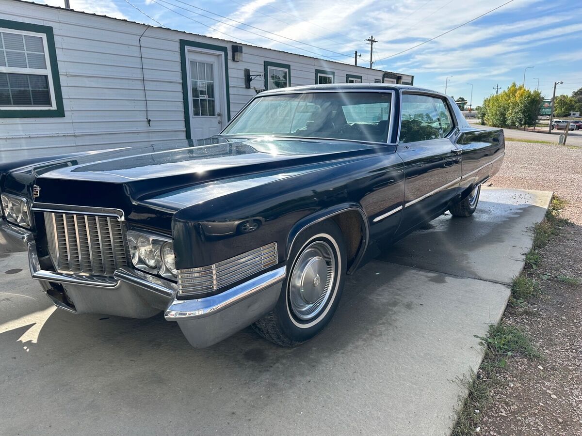 1970 cadillac deville coupe coupe blue rwd automatic coupe
