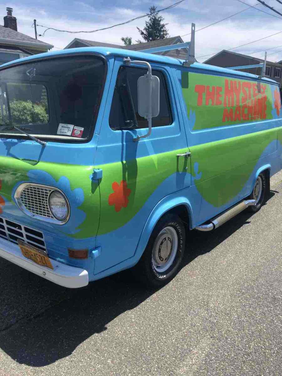 1966 ford econoline van blue rwd manual