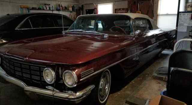 1960 oldsmobile super 88 convertible, rust free california car original 394 v-8