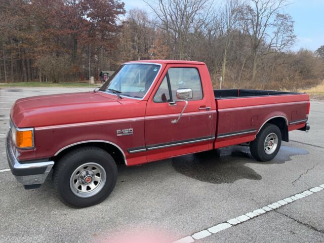 classic 1991 ford f-150 inline 6 cylinder regular cab long bed truck