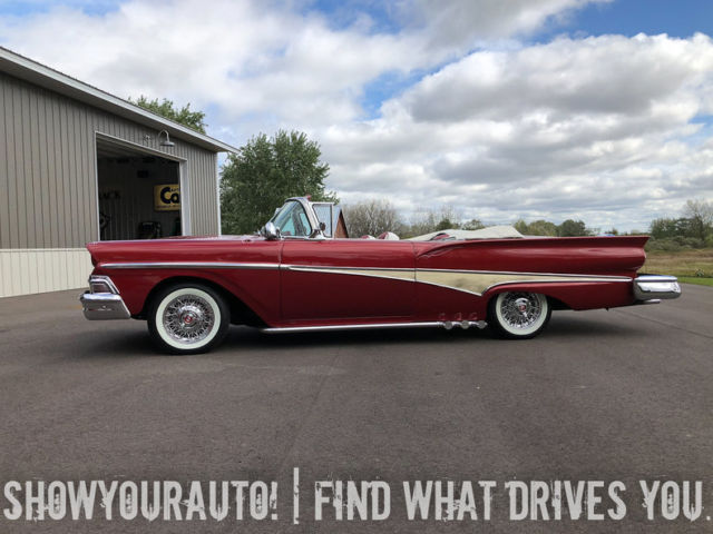 1958 ford fairlane 500 convertible, custom, fe big block powered!