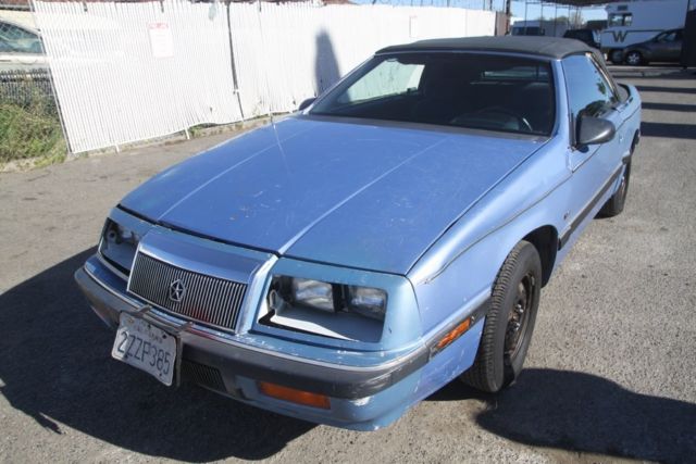 1992 chrysler lebaron convertible automatic 6 cylinder no reserve