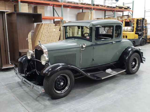 1930 ford model a coupe green rwd manual model a