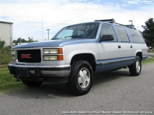 1994 gmc suburban k1500 sle 4x4 5.7 350 v8 loade 164147 miles blue suv automati