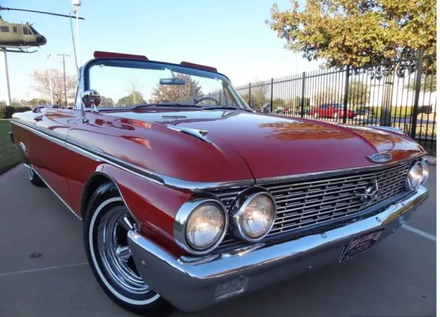 1962 galaxie 500 sunliner convertible ford red