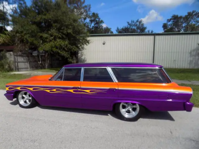 1963 ford galaxie custom wagon . show car over 60 k invested one bad grocery car