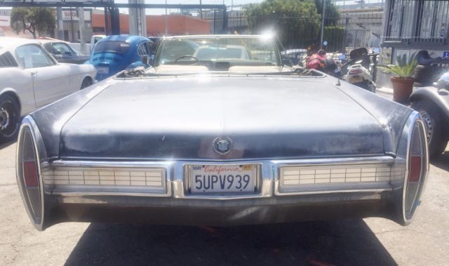 1967 cadillac convertible deville ca project car no reserve!!