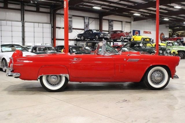 1956 ford thunderbird 50581 miles red convertible 312ci v8 manual