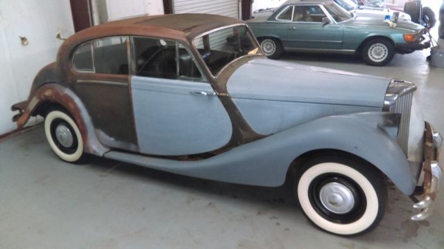 mark 5 1949 jaguar saloon sedan off road since 70's-restoration project 50 51 52