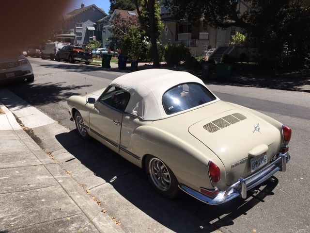 no reserve...1970 vw karmann ghia convertible auto for sale