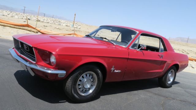 1968 ford mustang 289 v8 c code! p/s! new paint and interior! nice!