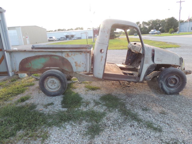 relisted 1949 chevrolet 3100 project truck 118" s10 frame hot rod clear ks title