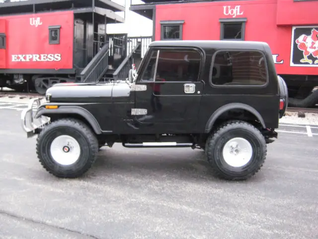 1986 jeep cj cj7 4wd 4x4 laredo hardtop bikini top 33" tires lift inline 6