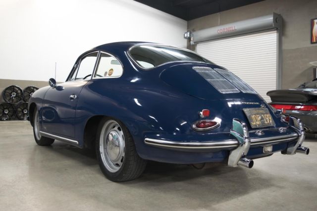 1965 porsche 356 c bali blue matching #'s