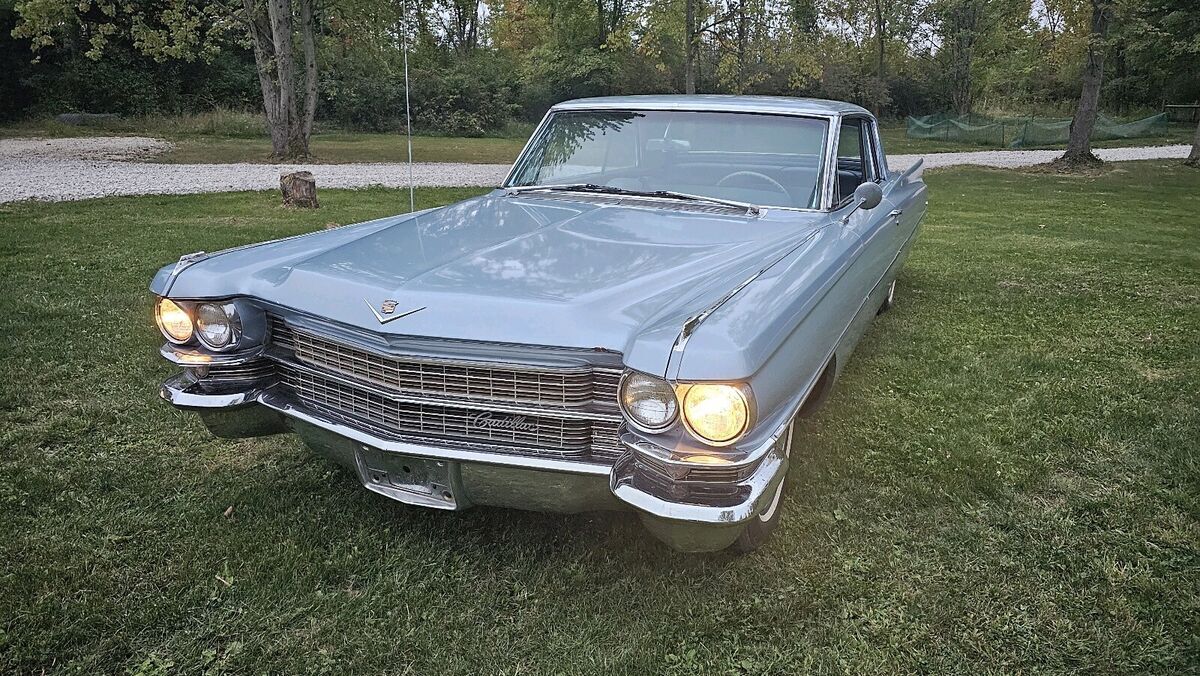 1963 cadillac deville coupe blue rwd automatic