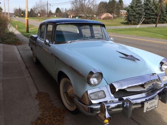 studebaker commander 1955 - two-tone, factory over drive - barn find!