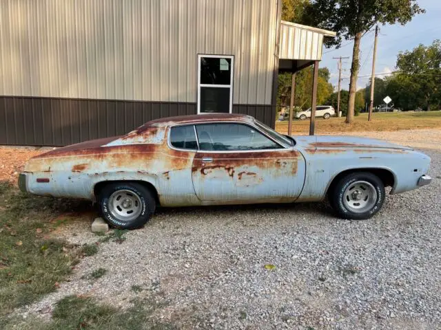 1973 plymouth satellite coupe blue rwd automatic