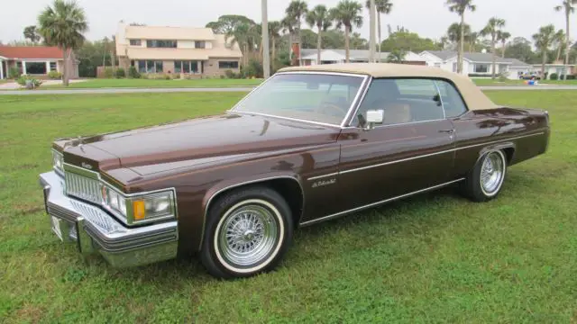 extremely rare 1978 cadillac deville convertible 17k miles