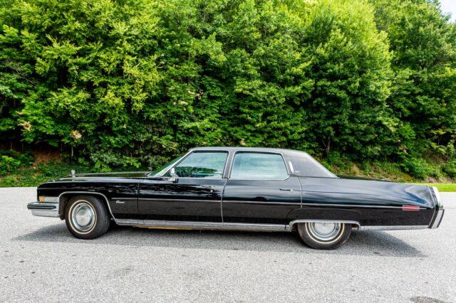 1973 cadillac fleetwood brougham black on black