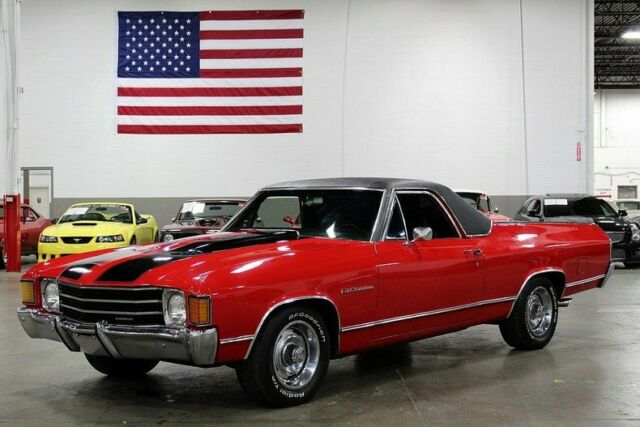 1972 chevrolet el camino 51993 miles red 350ci v8 auto th350