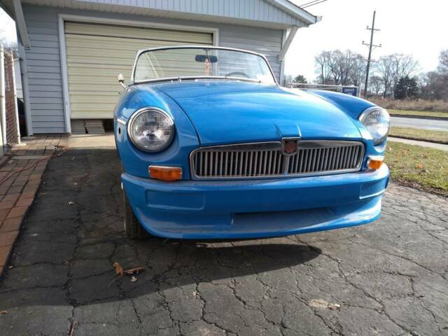 1977 mg mgb blue convertible custom front new paint and truck load of parts
