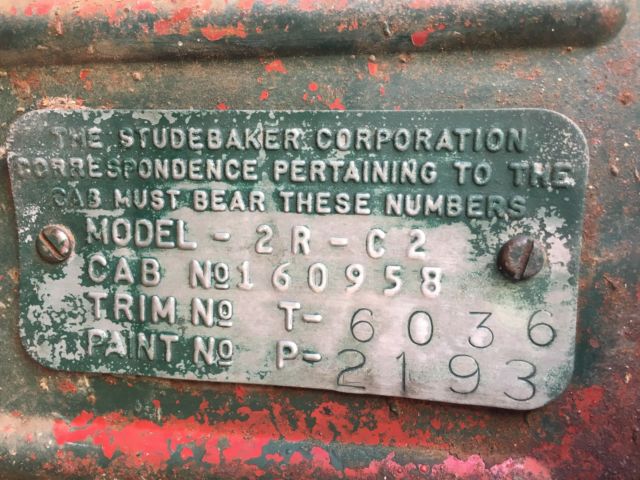 1951 studebaker dump/flat bed truck model no. 2r17a71