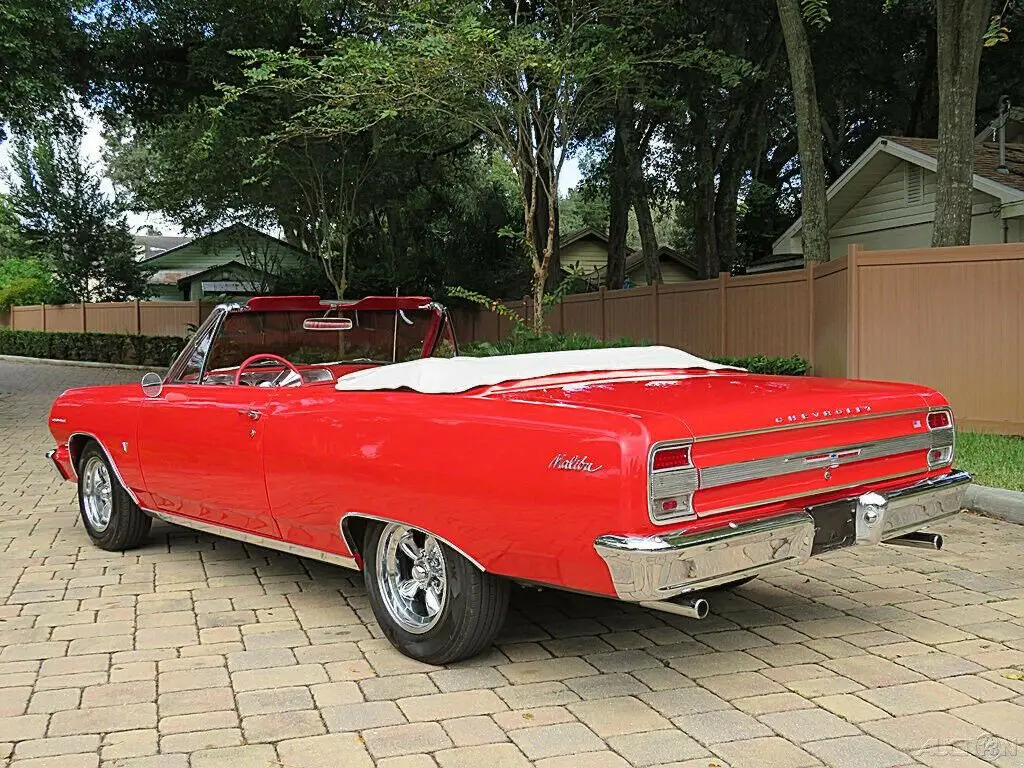 simply beautiful 64' malibu chevelle convertible power steering power white top