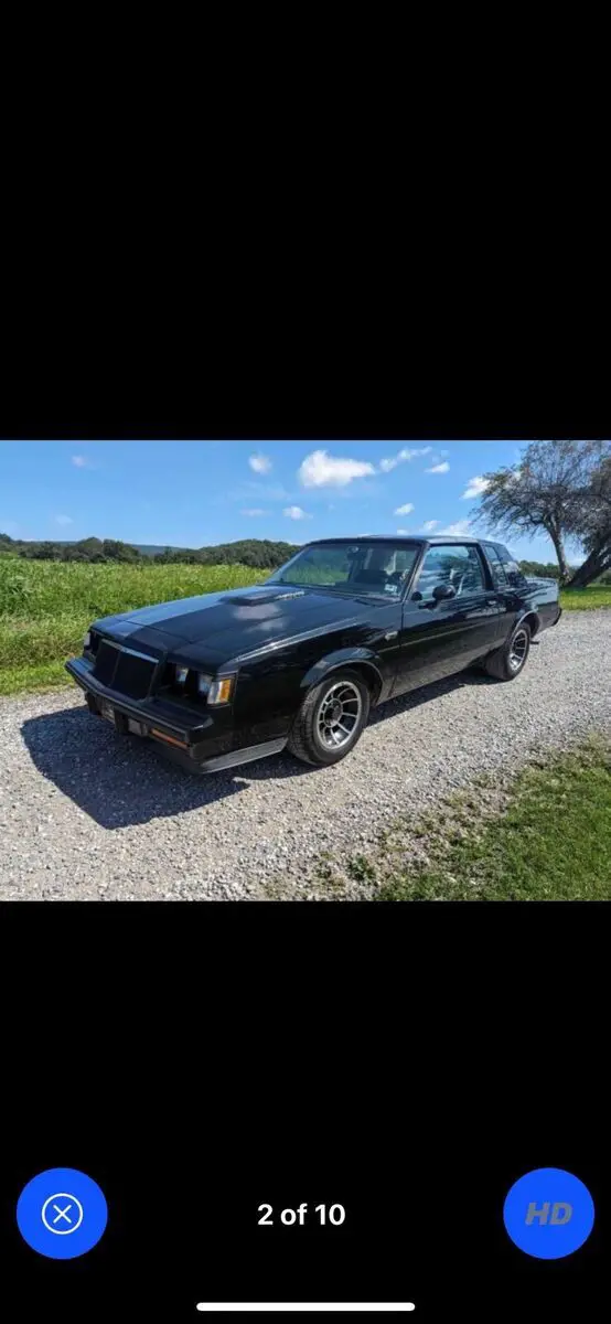 1984 buick regal coupe black rwd automatic t-type