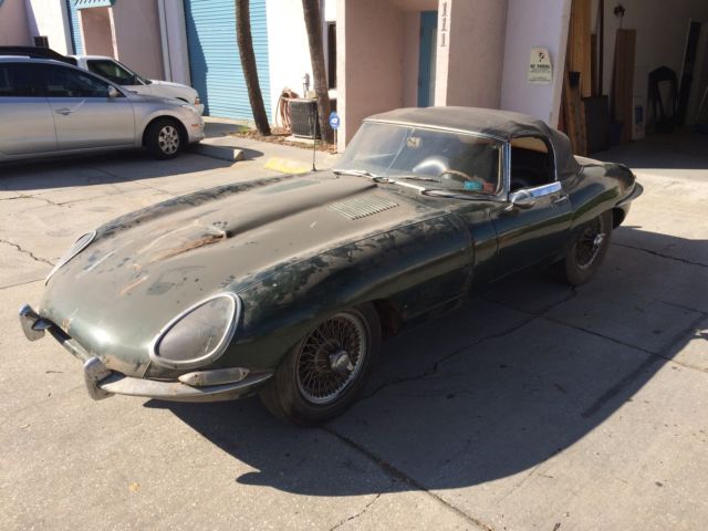 jaguar e type 1964 ots, matching numbers, barn find, ideal project