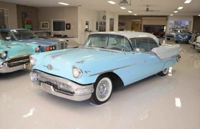 1957 oldsmobile super 88 hardtop coupe j-2 66500 miles blue automatic