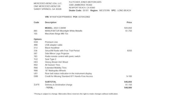 2023 Mercedes-Benz C-Class