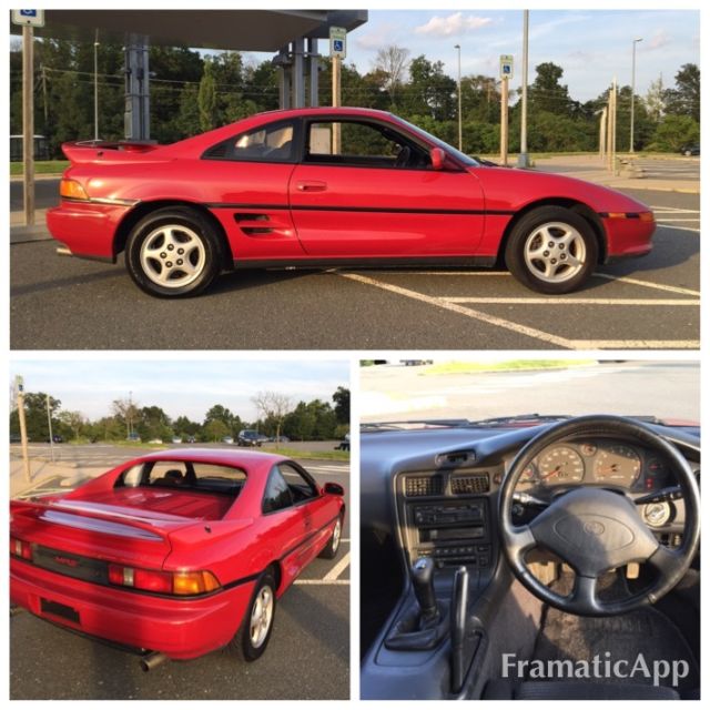 1990 toyota mr2 g-limited sw20 3s-ge non turbo u.s. fed legal car rhd jdm mr-2