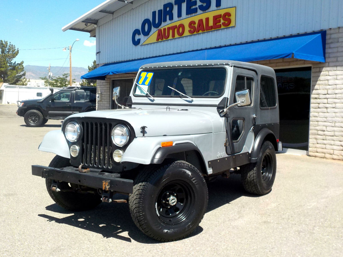 1977 jeep cj5 4x4 2dr suv 64921 miles gray 258 cid straight 6 cylinder 4 speed