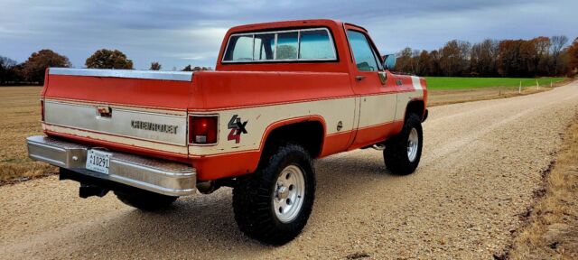 1978 chevrolet silverado pickup orange 4wd automatic custom deluxe