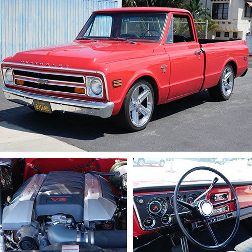 1968 chevrolet c-10 truck pickup new ls motor new interior ac chevy no air ride