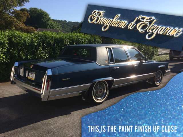 1990 cadillac brougham d'elegance blue nearly mint very low miles luxury version