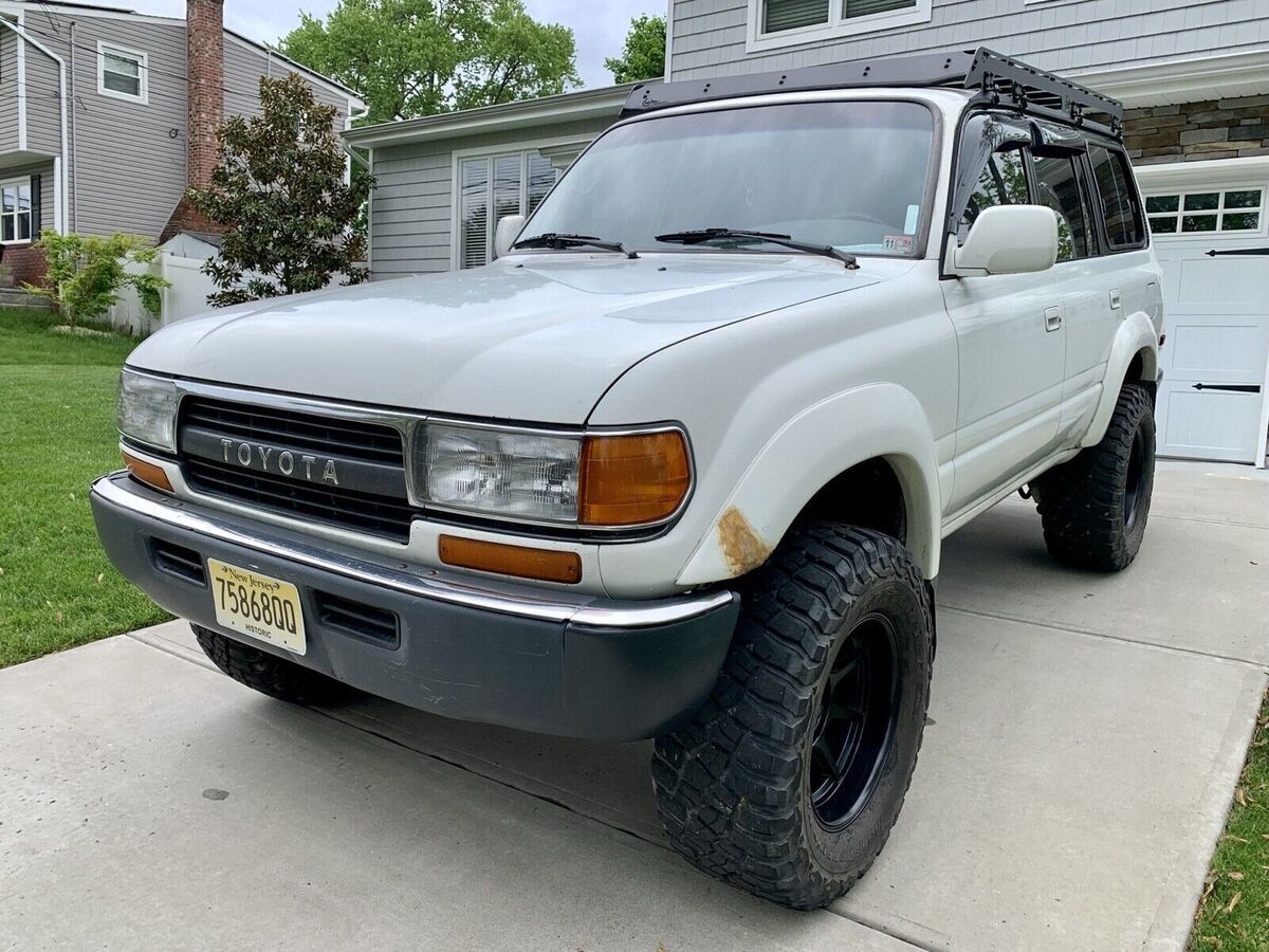 1992 toyota land cruiser white fj80