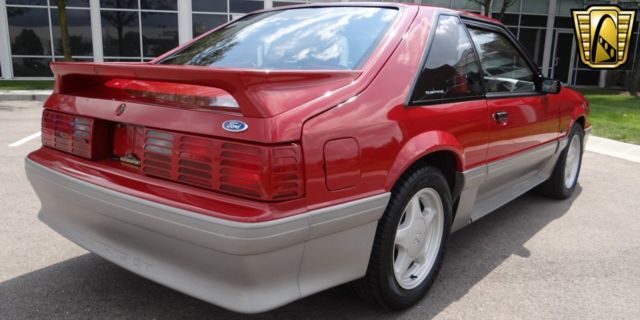1989 ford mustang 20692 miles red hatchback 5.0l v8 fi ohv 5m w/ od