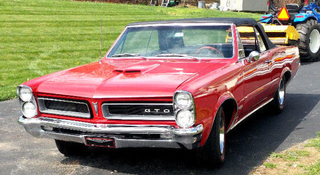 1965 pontiac gto convertible 389 4 speed with tri-power added