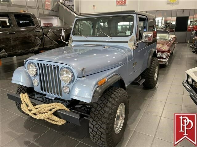 1983 jeep cj7 4x4 486 miles blue